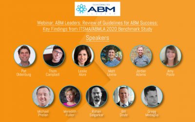 ABM Leaders: Review of Guidelines for ABM Success: Key Findings from ITSMA/ABMLA 2020 Benchmark Study